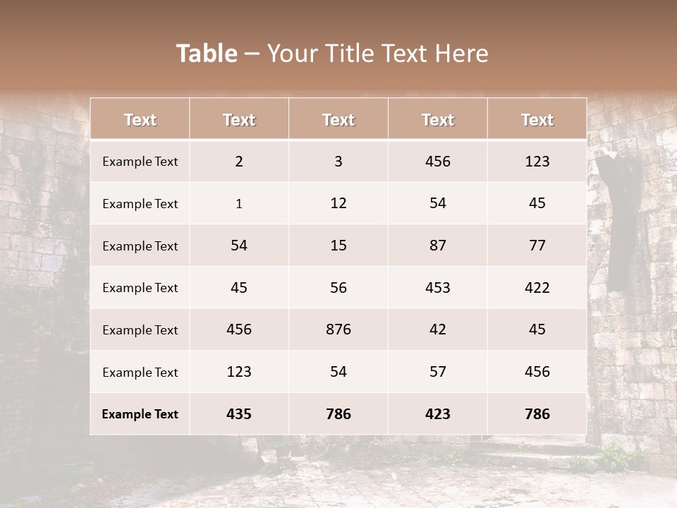 Indoor Building History PowerPoint Template