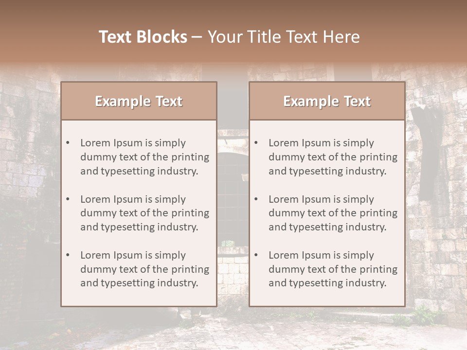 Indoor Building History PowerPoint Template