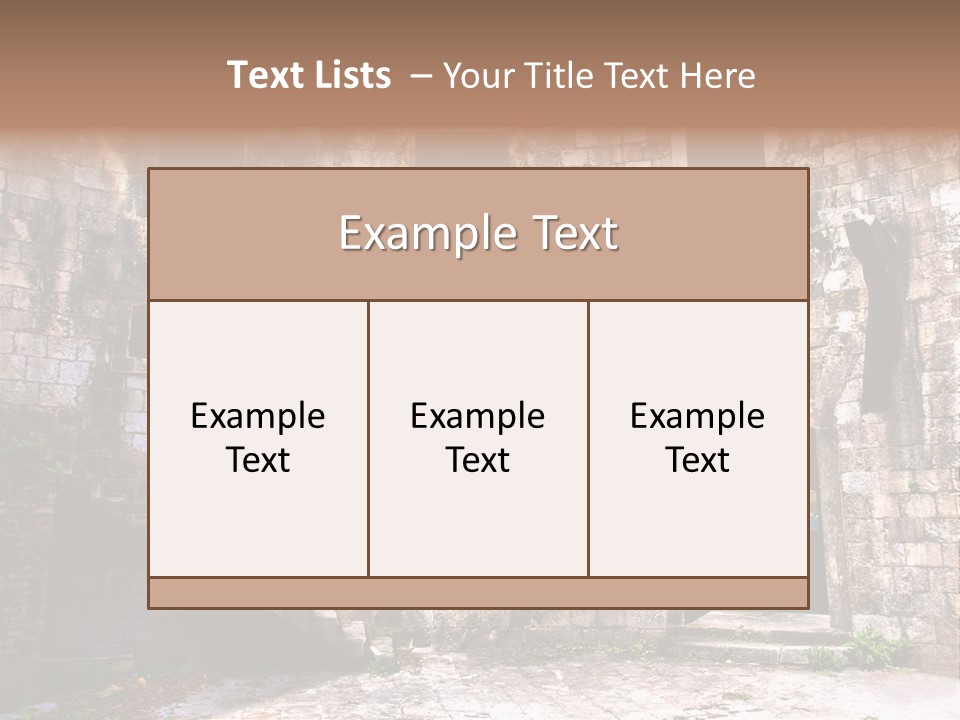 Indoor Building History PowerPoint Template