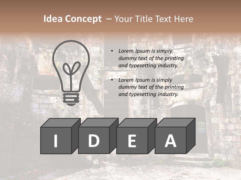 Indoor Building History PowerPoint Template