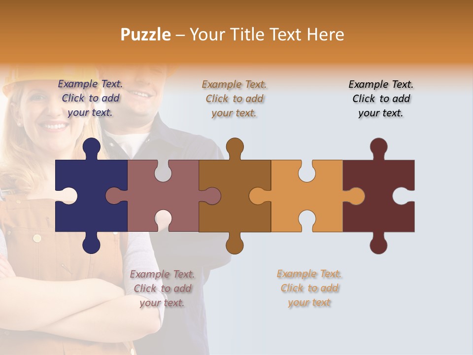 Carefree Symbol Red PowerPoint Template