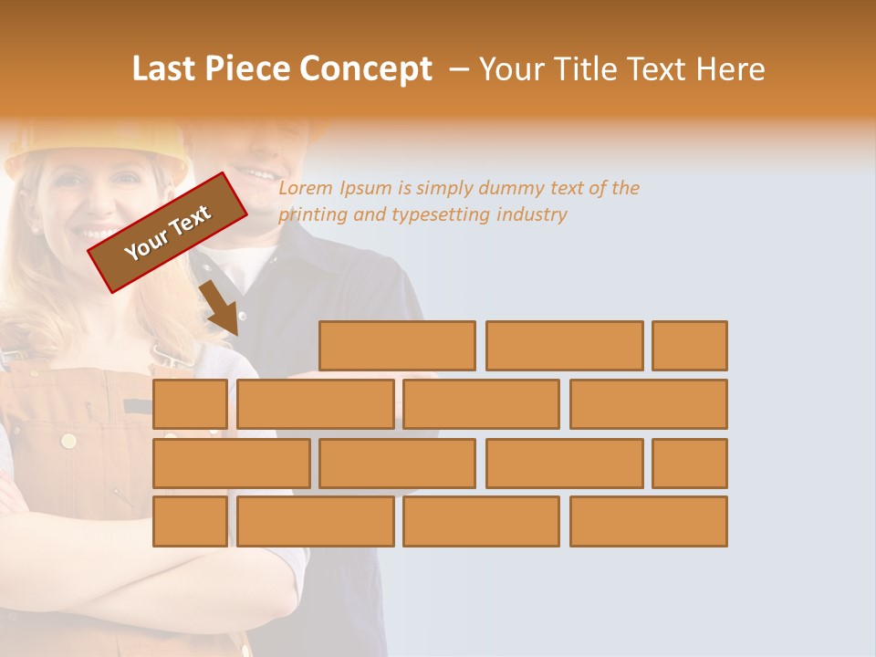 Carefree Symbol Red PowerPoint Template