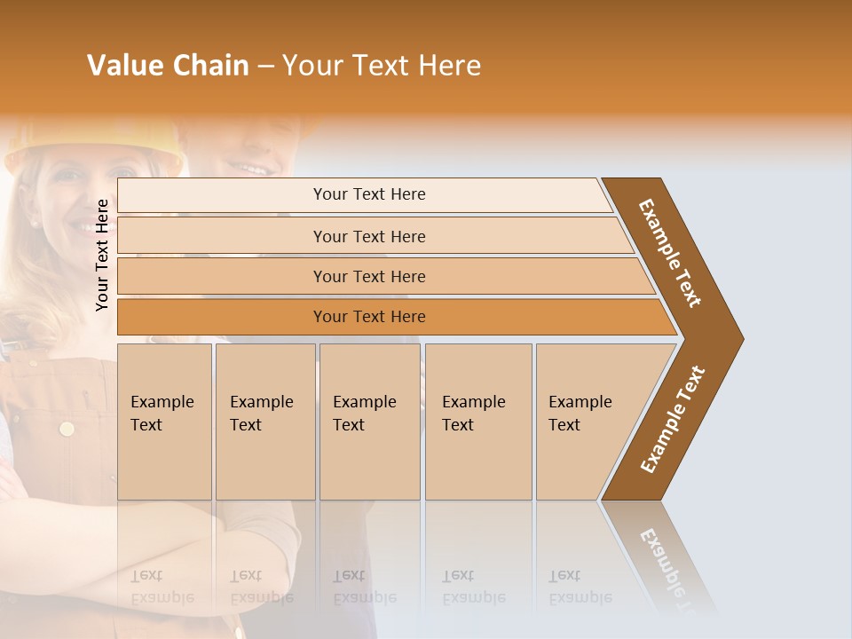 Carefree Symbol Red PowerPoint Template