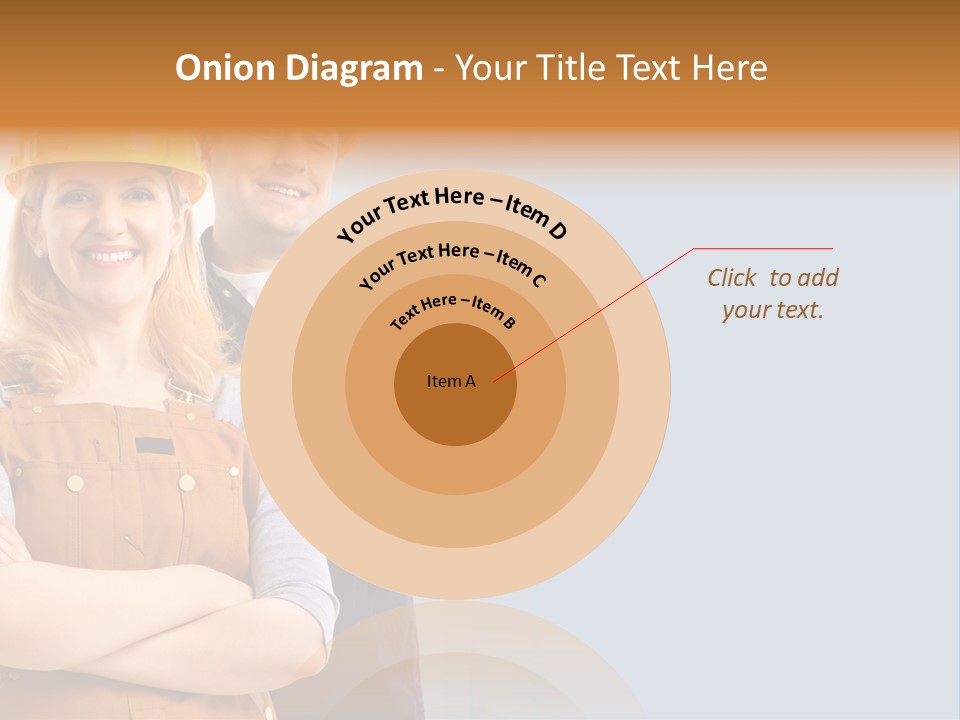 Carefree Symbol Red PowerPoint Template