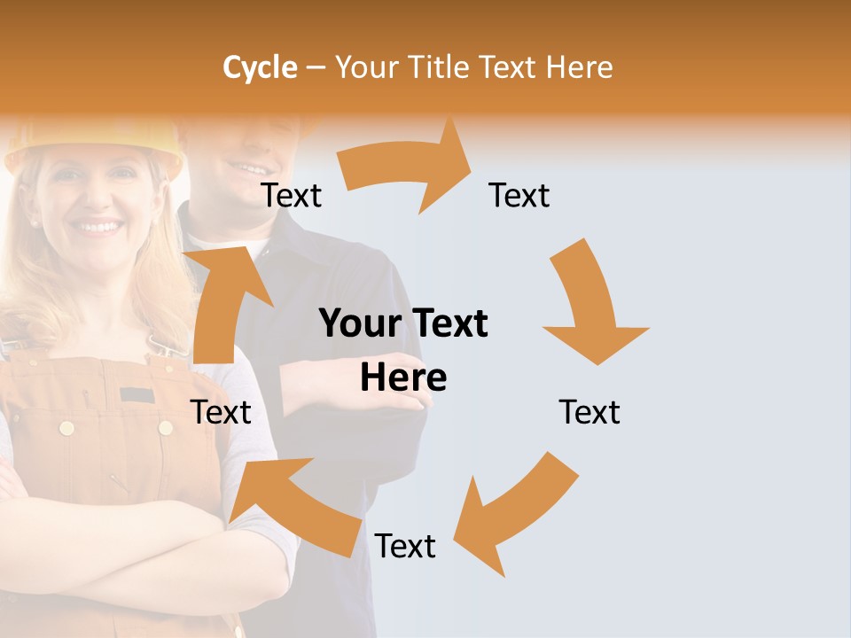 Carefree Symbol Red PowerPoint Template