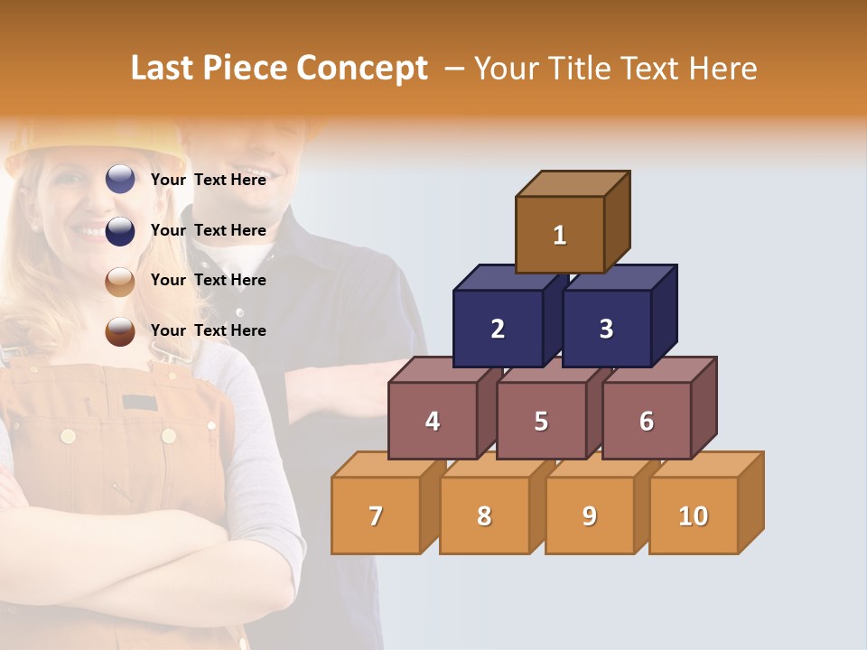 Carefree Symbol Red PowerPoint Template