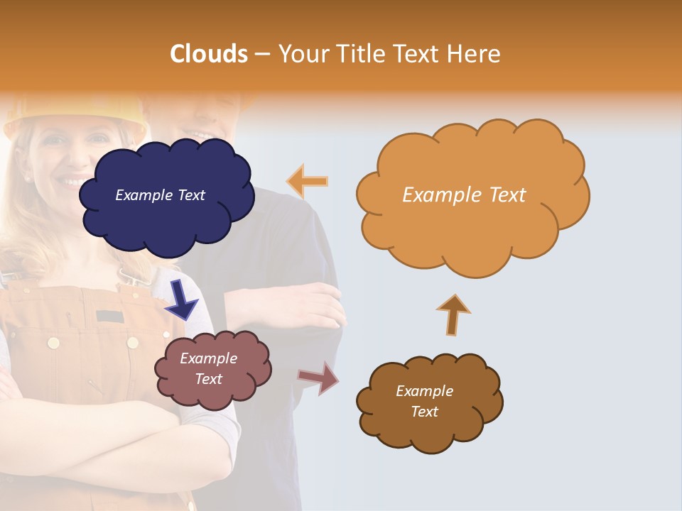 Carefree Symbol Red PowerPoint Template