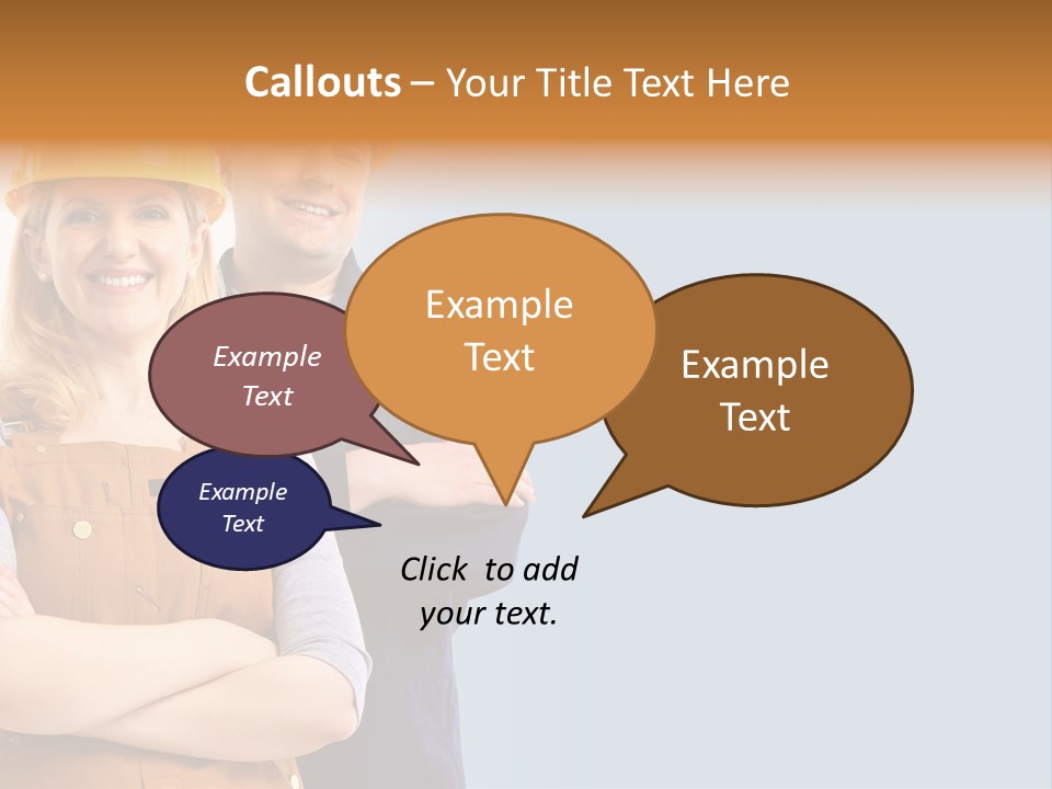 Carefree Symbol Red PowerPoint Template