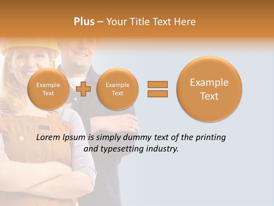 Carefree Symbol Red PowerPoint Template