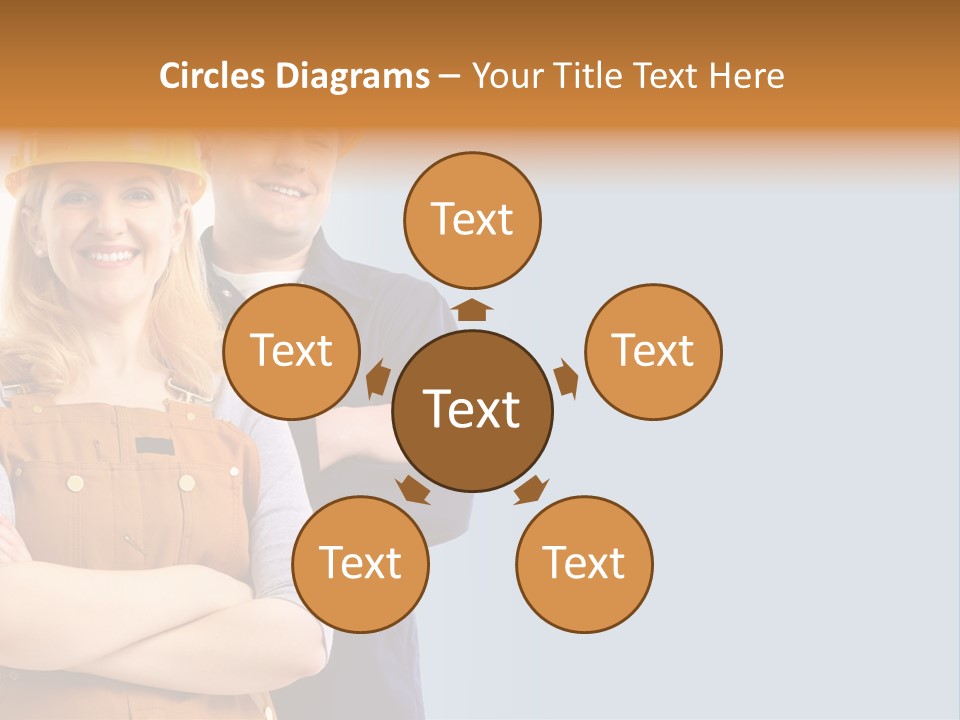 Carefree Symbol Red PowerPoint Template