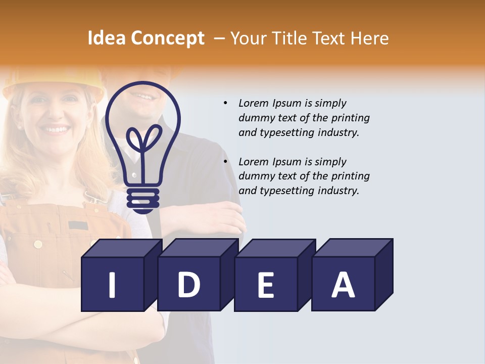 Carefree Symbol Red PowerPoint Template