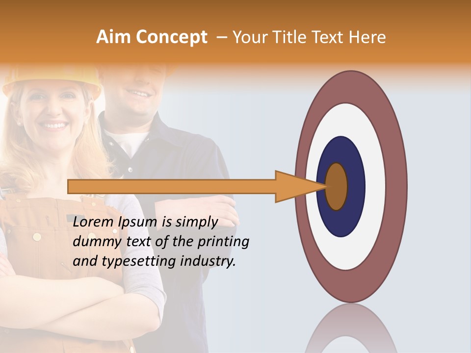 Carefree Symbol Red PowerPoint Template