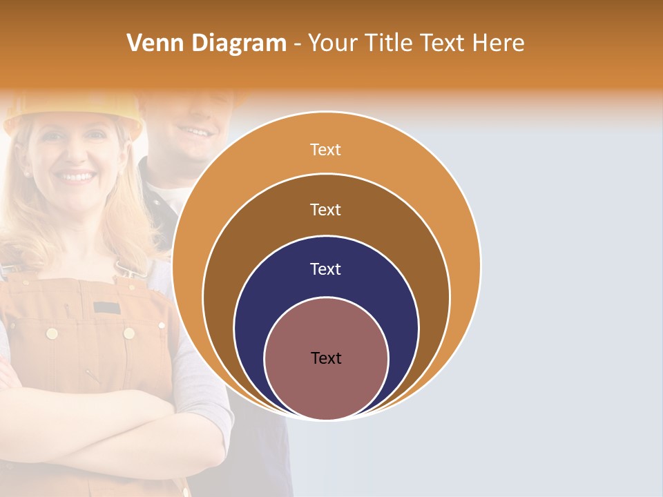 Carefree Symbol Red PowerPoint Template