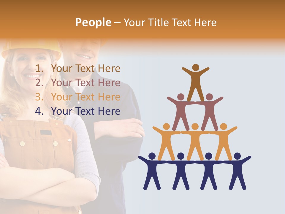 Carefree Symbol Red PowerPoint Template