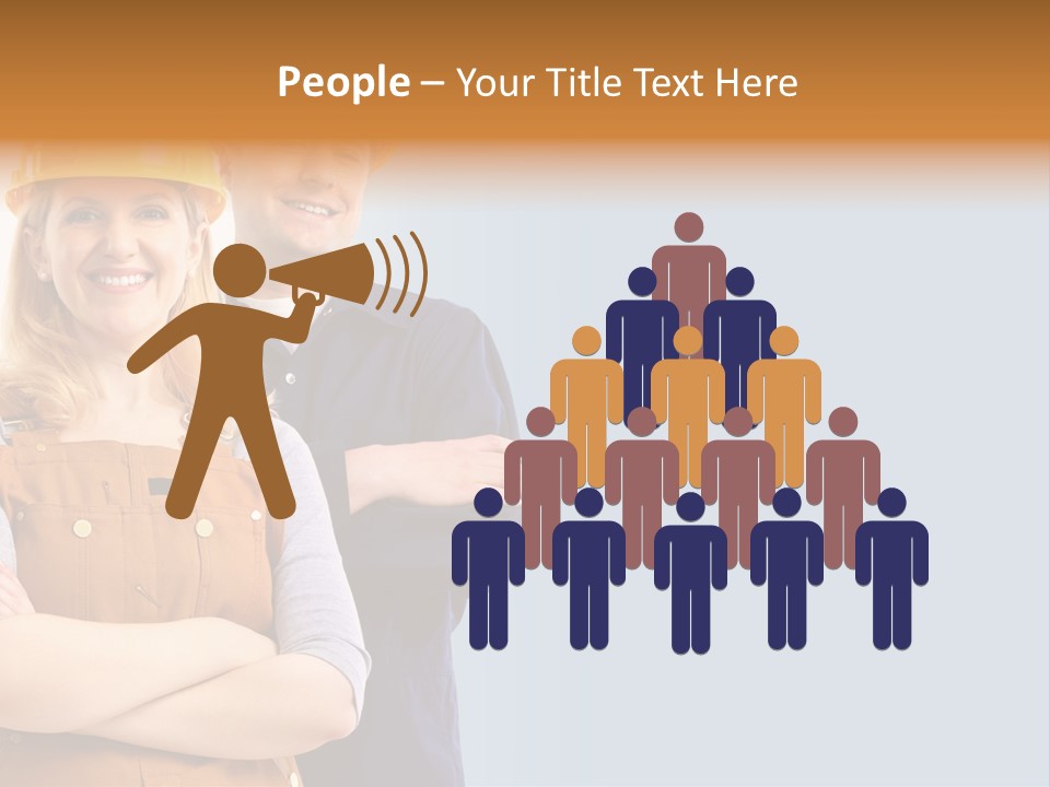 Carefree Symbol Red PowerPoint Template