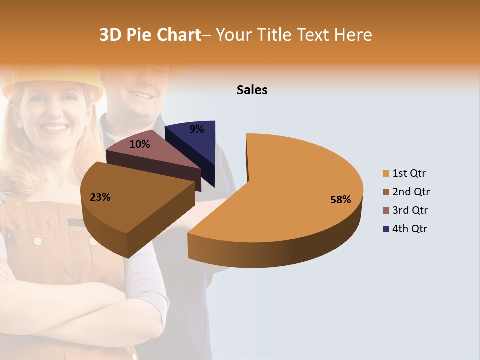 Carefree Symbol Red PowerPoint Template