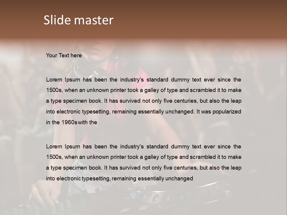 Youth Nightclub Dancers PowerPoint Template