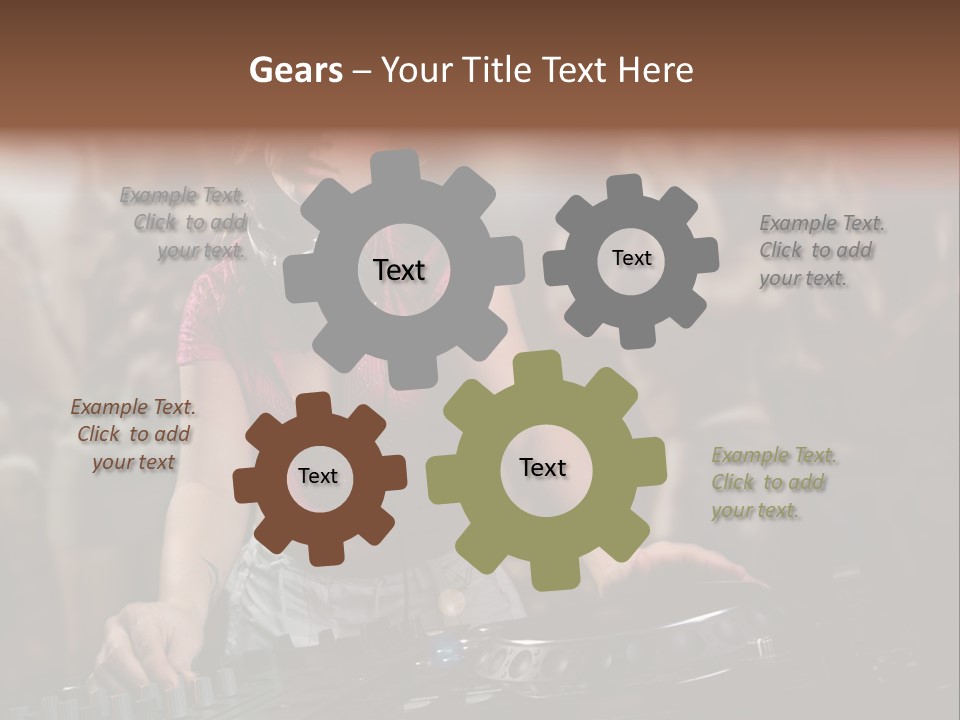 Youth Nightclub Dancers PowerPoint Template