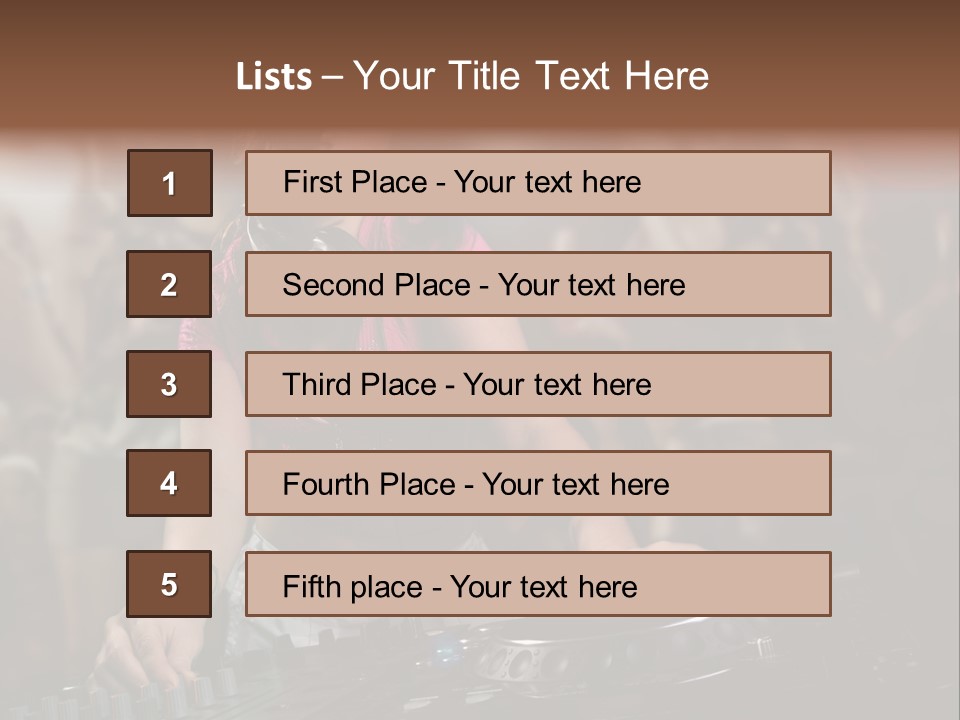 Youth Nightclub Dancers PowerPoint Template