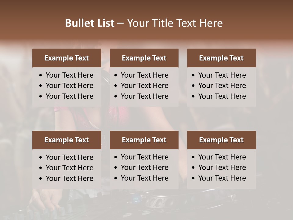 Youth Nightclub Dancers PowerPoint Template