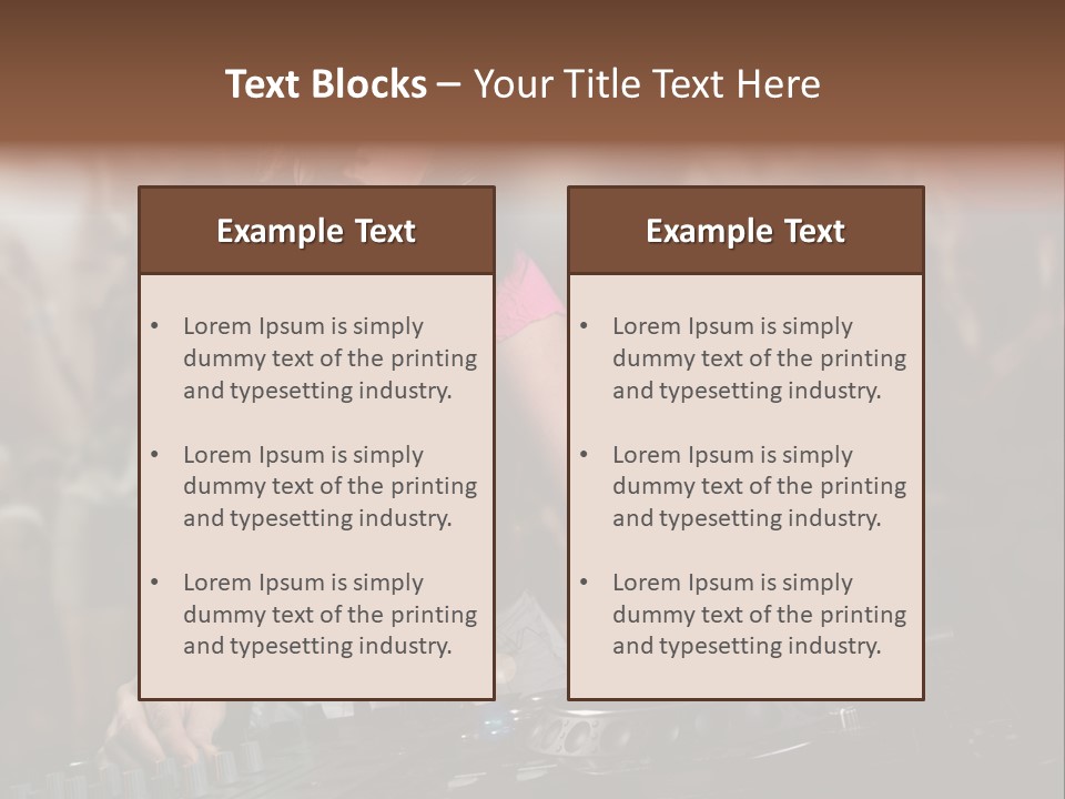 Youth Nightclub Dancers PowerPoint Template