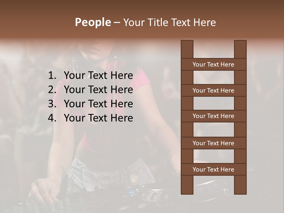 Youth Nightclub Dancers PowerPoint Template