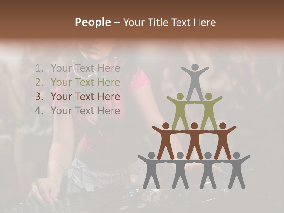 Youth Nightclub Dancers PowerPoint Template