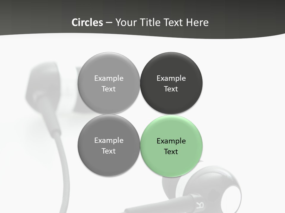 Earbud Electronic Mobile PowerPoint Template