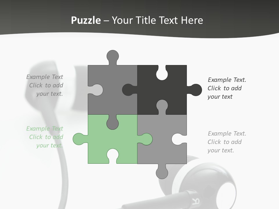 Earbud Electronic Mobile PowerPoint Template