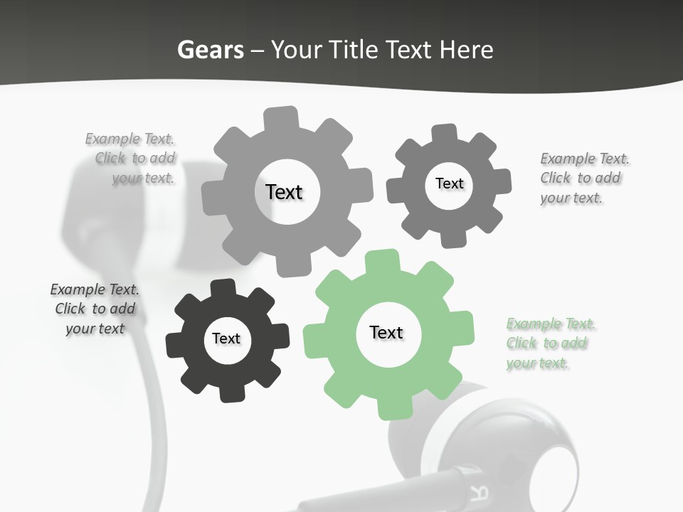 Earbud Electronic Mobile PowerPoint Template