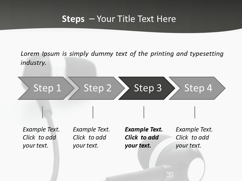 Earbud Electronic Mobile PowerPoint Template
