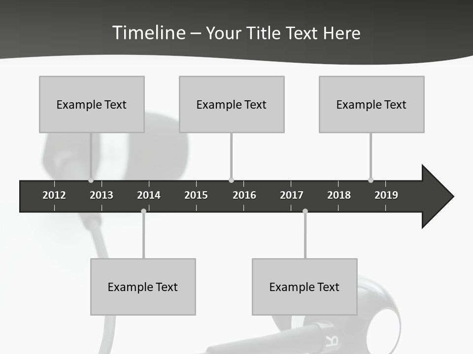 Earbud Electronic Mobile PowerPoint Template
