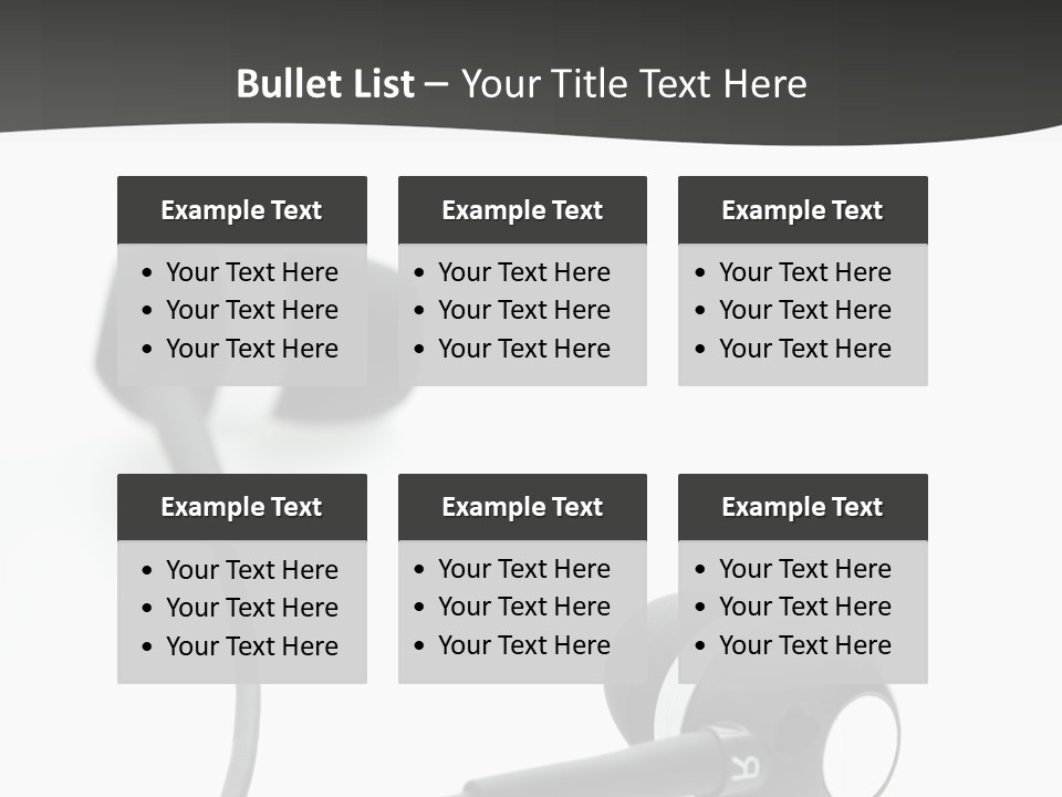 Earbud Electronic Mobile PowerPoint Template