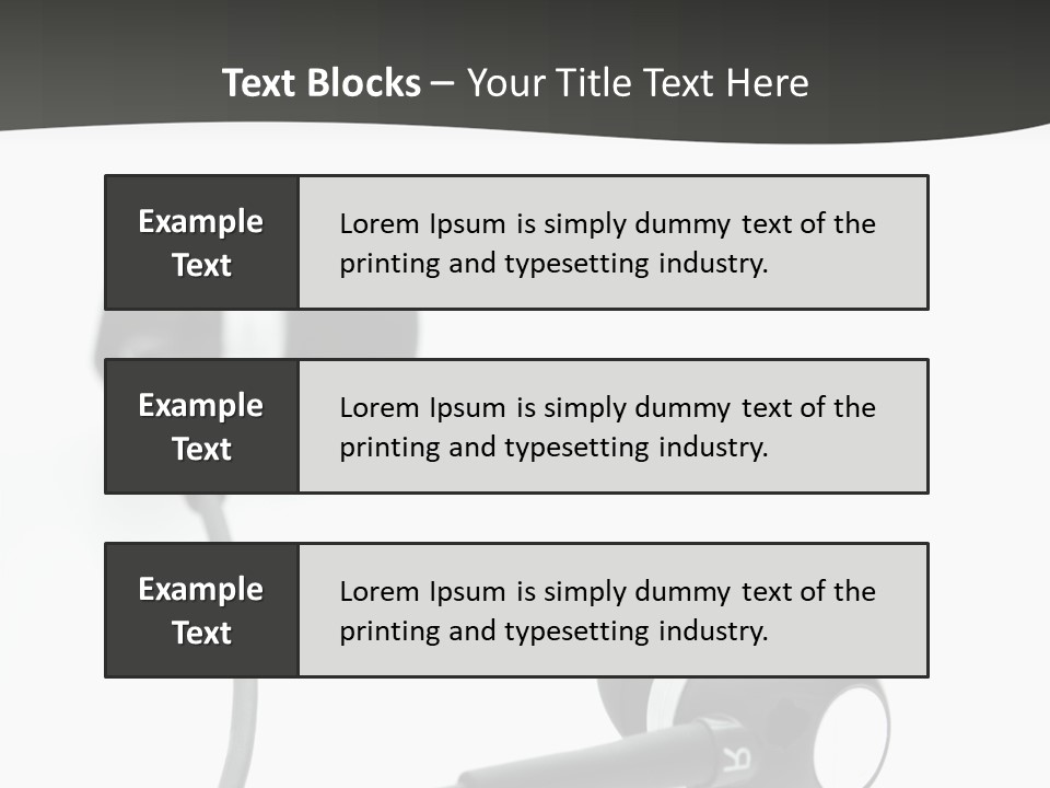 Earbud Electronic Mobile PowerPoint Template
