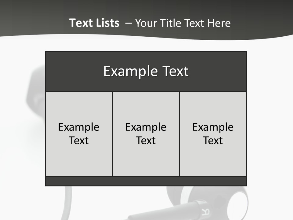 Earbud Electronic Mobile PowerPoint Template