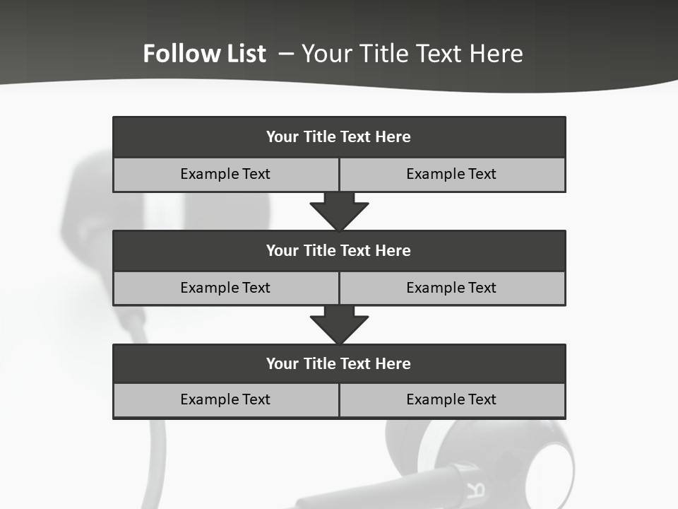 Earbud Electronic Mobile PowerPoint Template