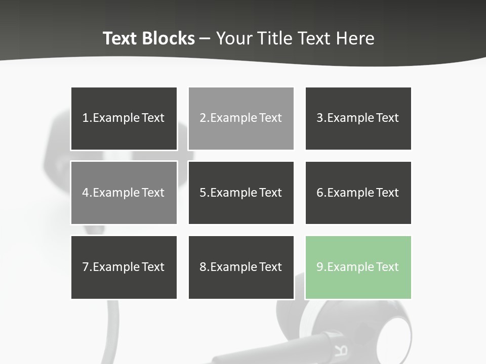 Earbud Electronic Mobile PowerPoint Template