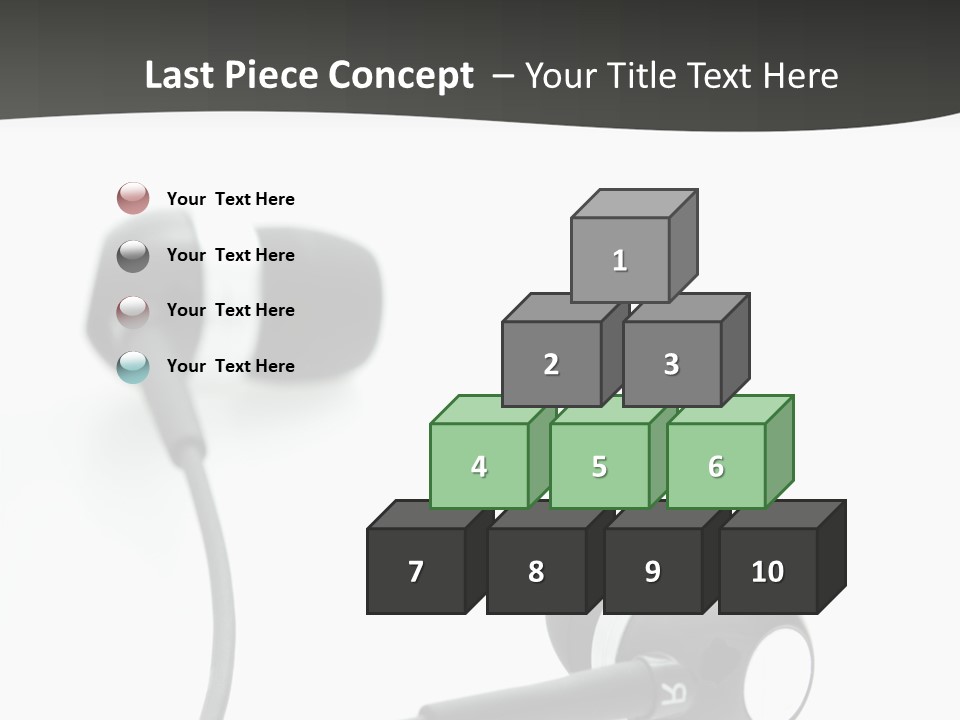 Earbud Electronic Mobile PowerPoint Template