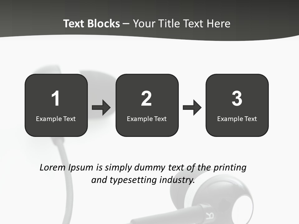 Earbud Electronic Mobile PowerPoint Template