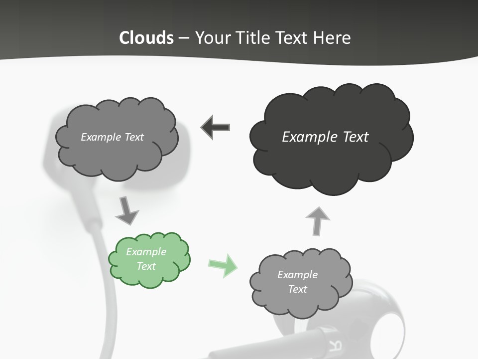 Earbud Electronic Mobile PowerPoint Template
