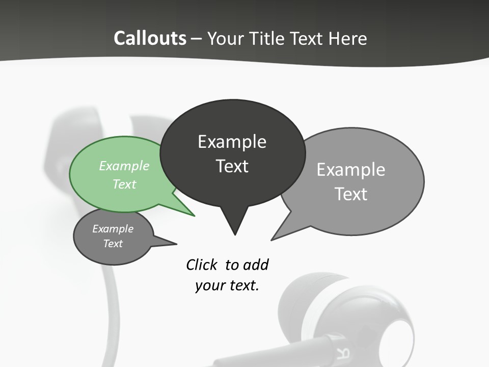 Earbud Electronic Mobile PowerPoint Template