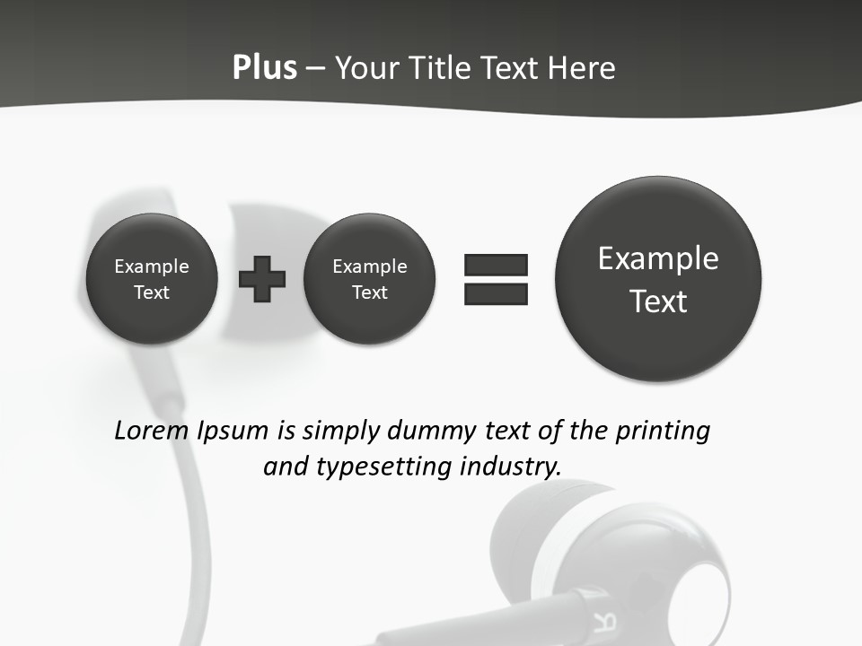 Earbud Electronic Mobile PowerPoint Template