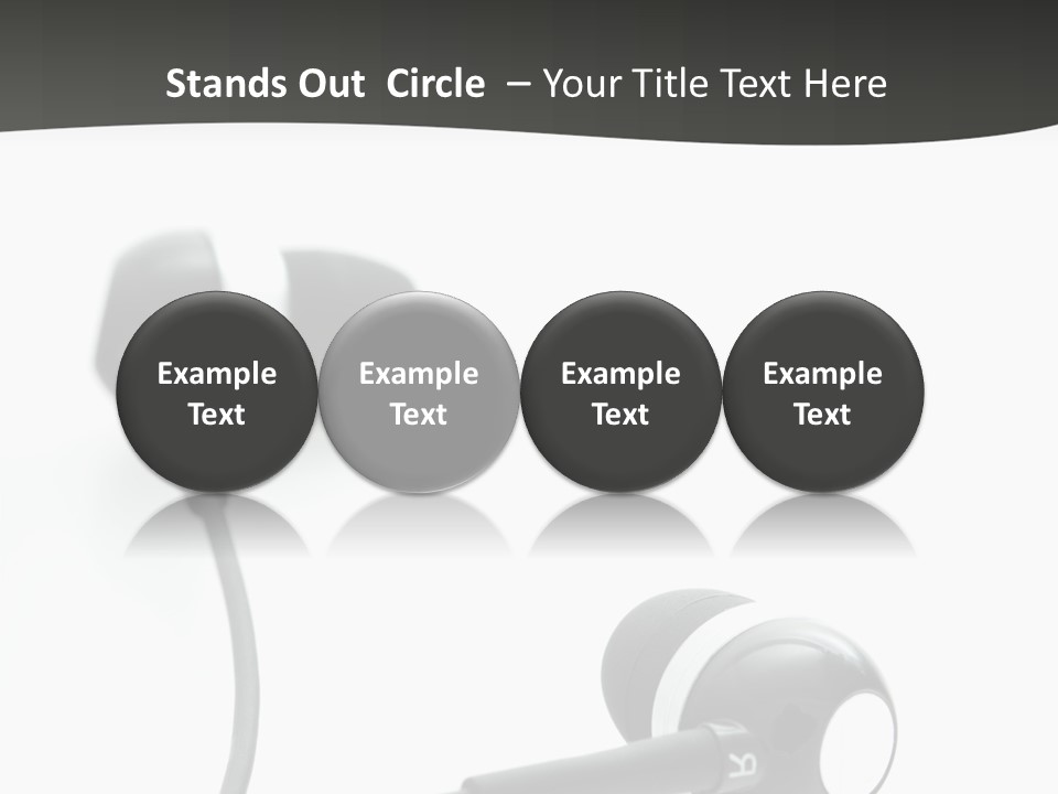 Earbud Electronic Mobile PowerPoint Template