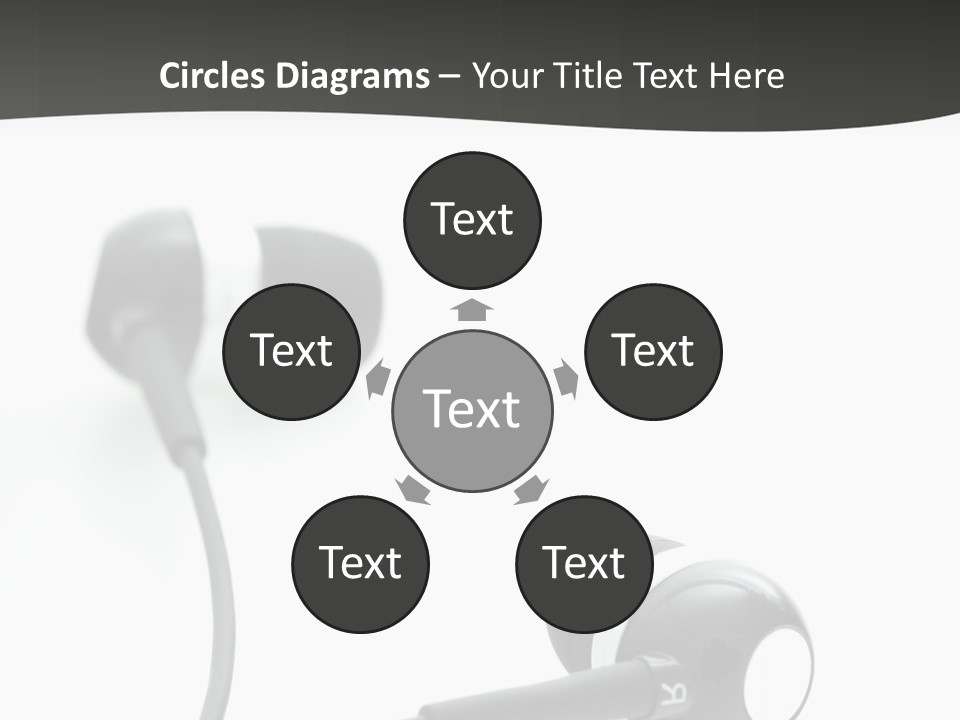 Earbud Electronic Mobile PowerPoint Template