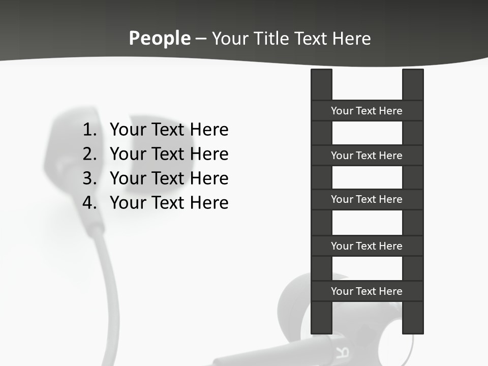 Earbud Electronic Mobile PowerPoint Template
