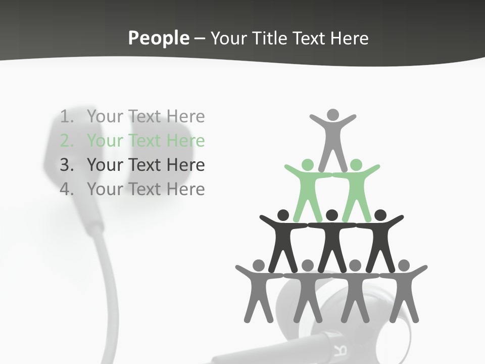 Earbud Electronic Mobile PowerPoint Template