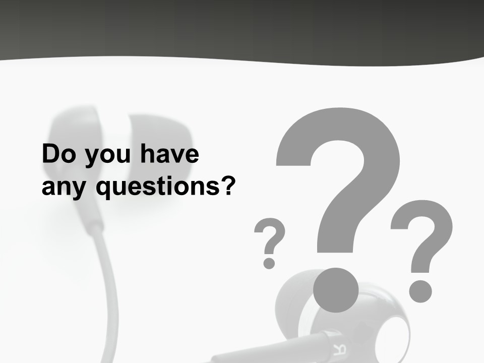 Earbud Electronic Mobile PowerPoint Template