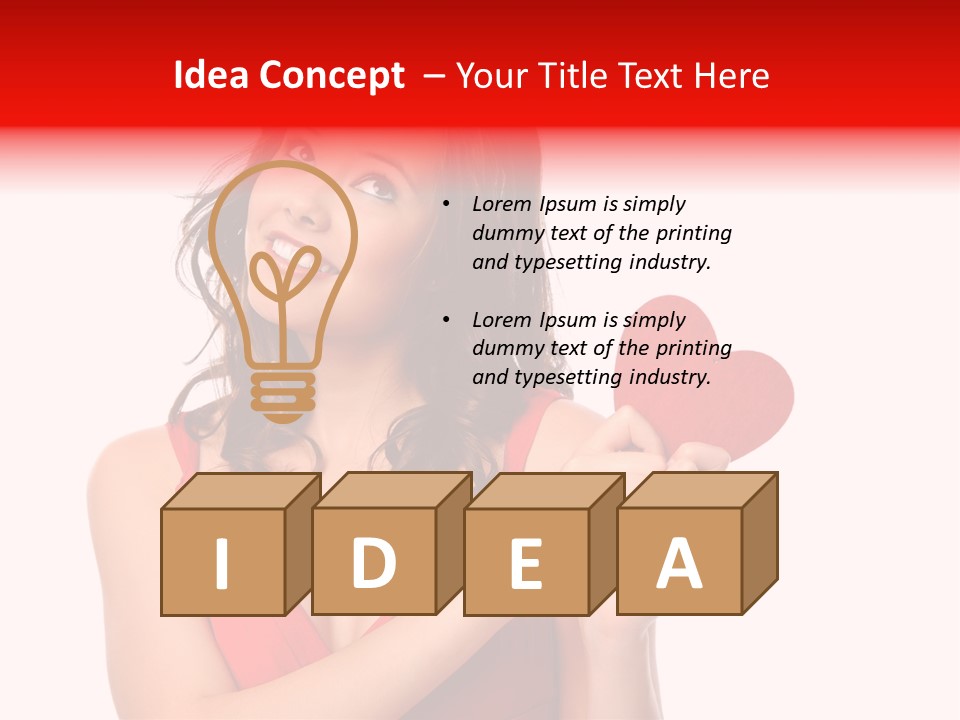 Love Young White PowerPoint Template