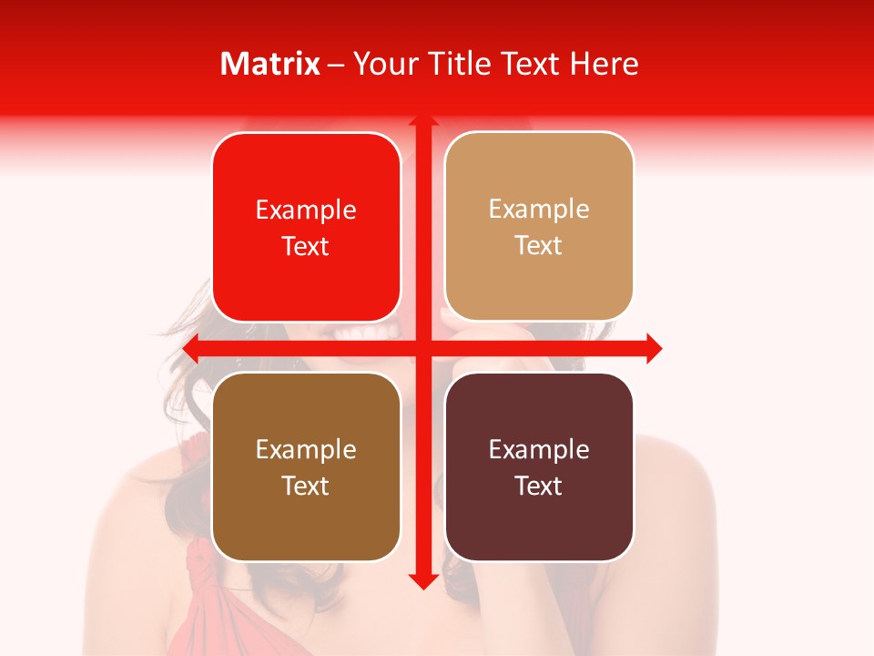 Carefree Symbol Red PowerPoint Template