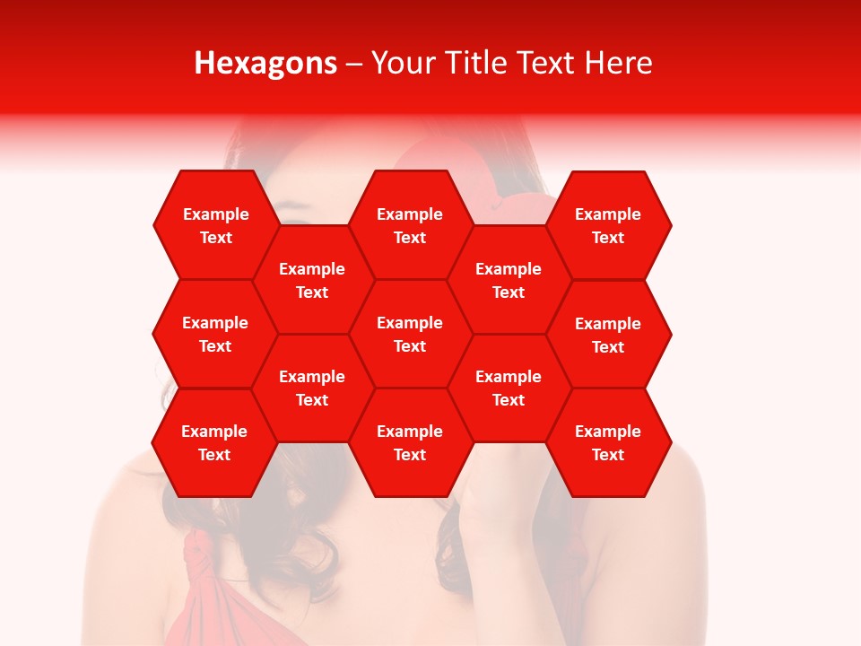 Carefree Symbol Red PowerPoint Template